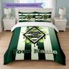 Juego de Ropa de Cama con Nombre Personalizado Borussia Mönchengladbach 1 Funda Nórdica + 2 Fundas de Almohada Logo de Fútbol Regalo Personalizado para Ocasión Especial Decoración de Dormitorio