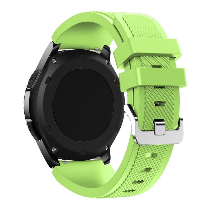 

22mm Silicone Band For Samsung Galaxy Watch 46mm Gear S3 Classic/Frontier/Huawei Watch 3/GT/5 4 46mm Belt For Amazfit GTR 4/Pace for other 22mm зелений