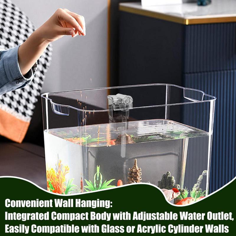 

Аквариумный фильтр Машина для фильтрации аквариума Подвесной Компактный Внешний аквариумный фильтр для пресноводных морских рыб креветок красный