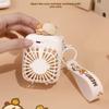2025 Cute Capybara Mini Portable Fan Handheld Small Fan Charging 3-Speed Handheld Fan Suitable For Office Outdoor Travel