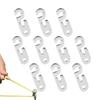 10PCS Adjustable Camping Tent Cord Rope Buckle S Type Tensioners Fastener Kit Outdoor Camping Tent Rope Tensioner Fixed Tool