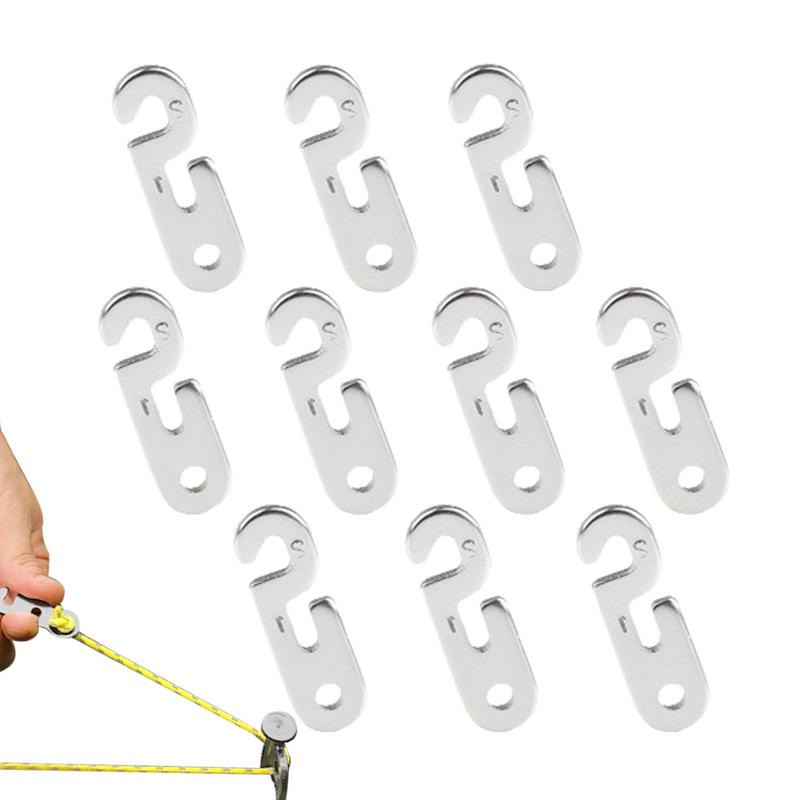 10PCS Adjustable Camping Tent Cord Rope Buckle S Type Tensioners Fastener Kit Outdoor Camping Tent Rope Tensioner Fixed Tool