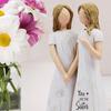 Resin Sister Statue Representing Friendship For Home Office Shelf Decors And Birthday Christmas Holiday Gift Present