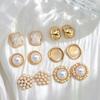 Luxus Design Ohrstecker Goldfarbe Perlenohrstecker Ohrstecker Geschenke für Frauen
