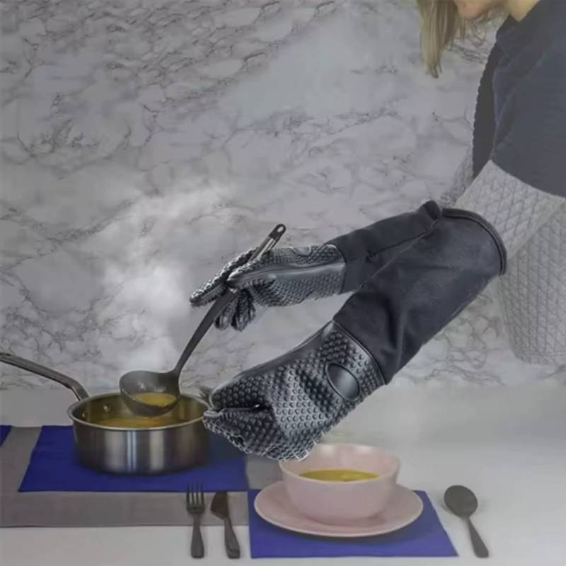 Professional Silicone Baking Mitts With Non Slip Grip And Heat Insulation For Chefs And Home Cooks