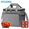 Large Capacity Waterproof Insulated Aluminum Foil Lunch Bag with Ice Pack
