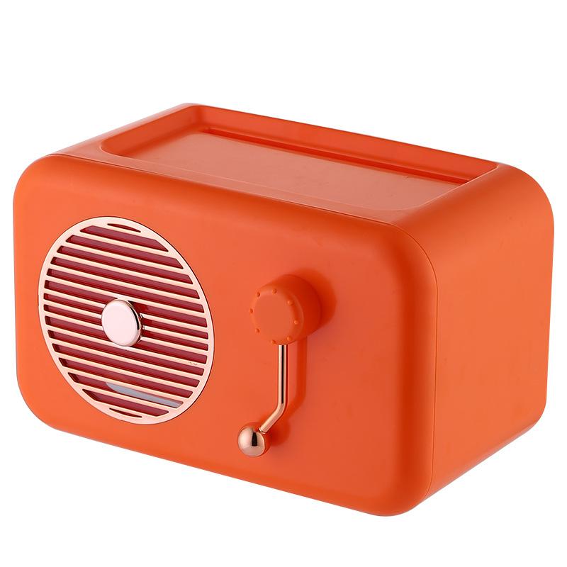 Creative radio tissue box wall mounted multifunctional tissue holder waterproof and dustproof face wash towel storage box