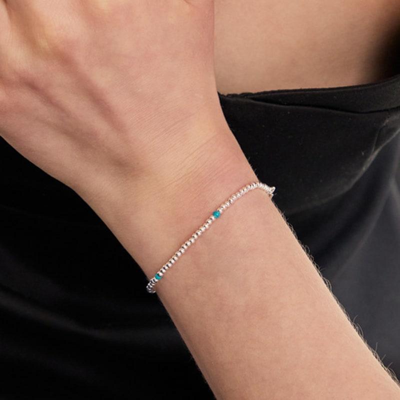 LUNNE Silver 925 Breeze Turquoise Point Bracelet #LSB24