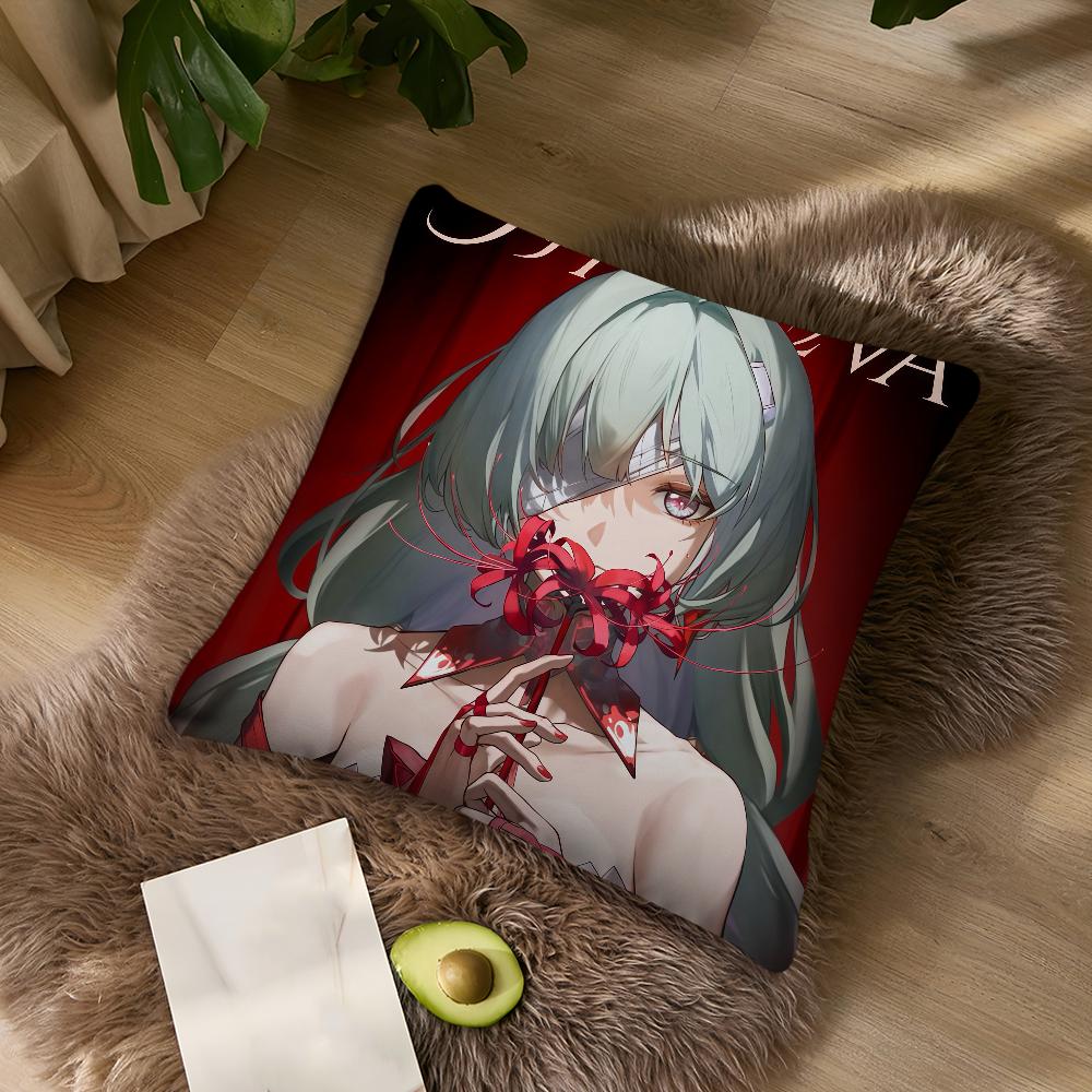

Wuthering Waves Rinascita Carlotta Roccia cushion cover For Bedroom Car Coffee Shop Room Soft Living Sofa Decorative Pillow Case 30cmx30cm