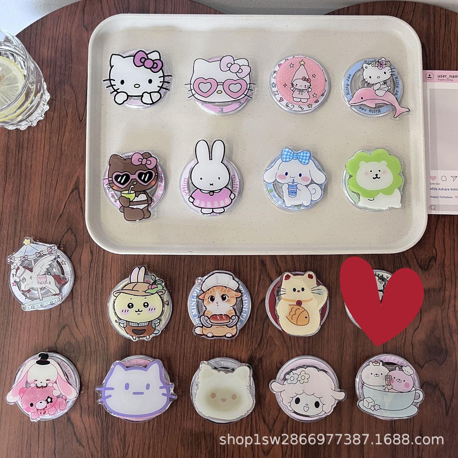 Cute Korean Cartoon Cat Magnetic Phone Holder (Magsafe Compatible) Design 6