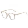 Gm Korean Vintage Square Flat Glasses With Blue Light Blocking For Fashionable Commuting