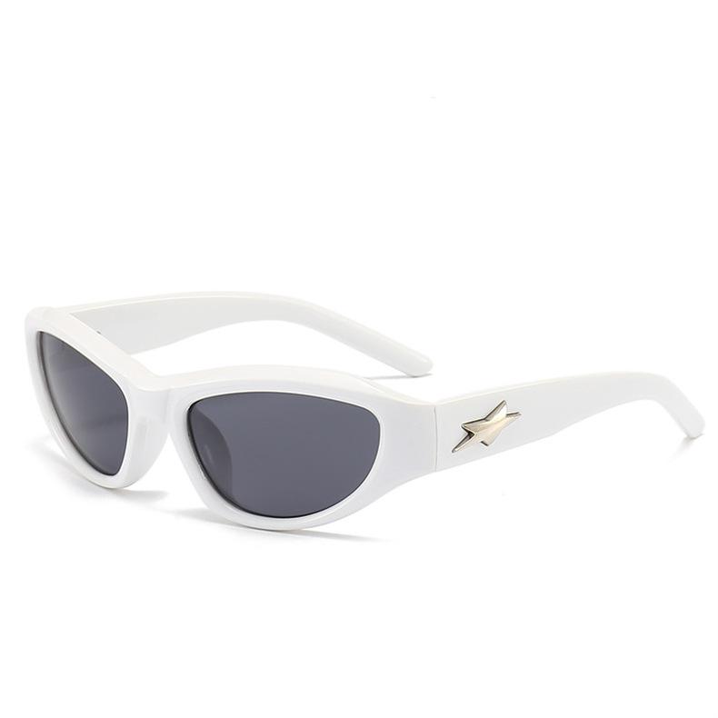 Sweet Cool Y2K Cyberpunk Futuristic Sunglasses Women Men High-end Style Photo Projection UV Protection Fashion Sun Glasses