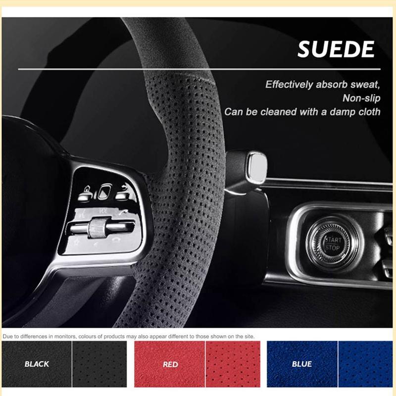 Autolenkradabdeckung Wildleder Geflochten Für BMW M Sport G30 G31 G32 G20 G21 G14 G15 G16 X3 G01 X4 G02 X5 G05 Autozubehör