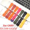 Gummiarmband Passend für Casio GA 2100 GA 2110 Herren Sport Wasserdichtes Armband Uhrenzubehör Ersatzarmband