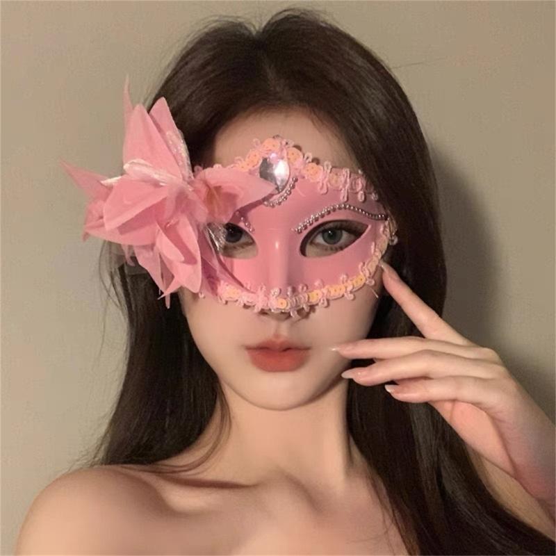 Masquerades Mask Venetians Party Mask Halloween Costume Mask Mardi Gras Mask Women Glitter Half Face Mask Eye Mask