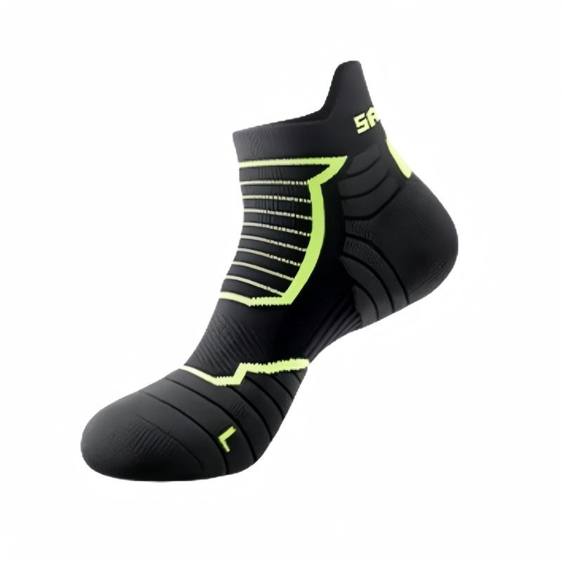 Men's Running Socks for Spring and Summer, Breathable Short Socks for Sports, Marathons, Long-distance Running, Short Tubes, Towels, and Boat Socks