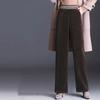 Fce Lined Unlined Corduroy Wide Leg Pants Women Casual Pants Autumn Winter Straight Loose Plus Size Pants