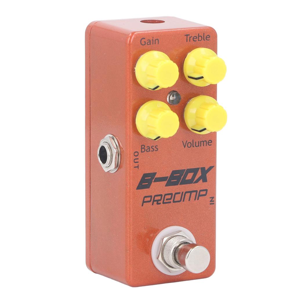 B Box Preamp Pedal Mini Single Effect with Overdrive Function Electric Guitar Replacement Parts Accessories