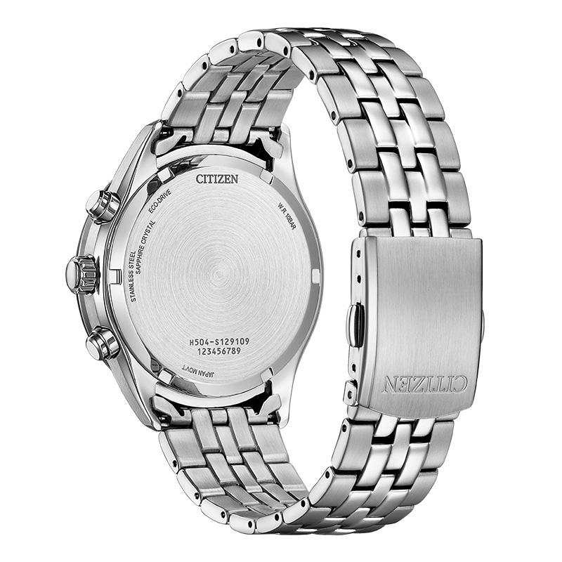 Citizen Light Powered Quartz Movement Stainless Steel Strap Men's Watches Black Dial AT2570-56E