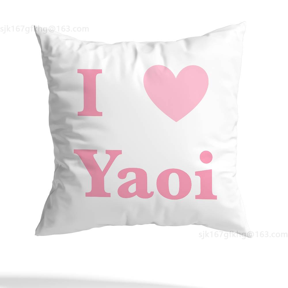 Yaoi Yuri Collection Pillow Case Sofa Living Room Bedroom Headboard Backrest Cushion Square Cushion Nap Time