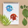 6 Sheetsset Space Planet Diy Stickers For Kids Funny Assemble Cartoon Puzzle Handicrafts Make A Face Sticker Decoration