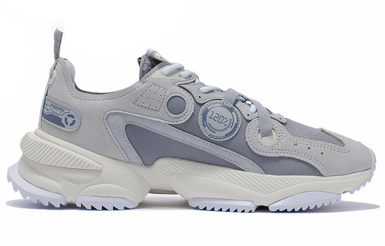 Li Ning Nebula M1 Cushioning Slip Resistant Abrasion Resistant Lightweight Low Top Sports Casual Shoes Men's Gray AGCR225-1