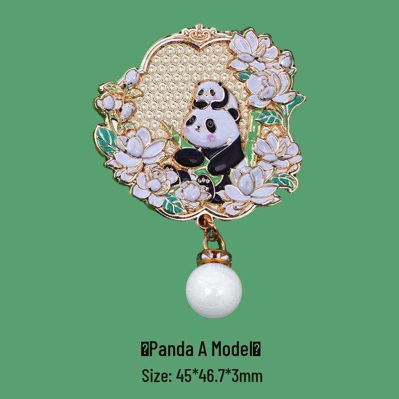 Panda Pearl Chinese-Style Cartoon Fridge Magnet Graduation Souvenir