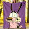 Courage the Cowardly Dog Printed Throw Blanket—lightweight,soft,warm;versatile Blanket for All Seasons—perfect As &air-conditioning Throw,nap Blanket
