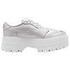 Air Jordan 1 Low Brooklyn White Metallic Silver Women Sneakers HF3184-100