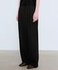 Nigaennikol Minimal Long Pintuck Slacks_Black