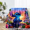 Stitch Theme Printed Blanket - Perfect for Couch, Bed, Travel & Outdoor Use | Machine Washable, Cozy & Durable.