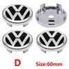 New 2026 4pcs 56mm Car Wheel Badge Center Sticker 60mm Wheel Hubcap Cover Accessorie For VW golf Passat R Rline GTI Polo CADDY Beetle zs0