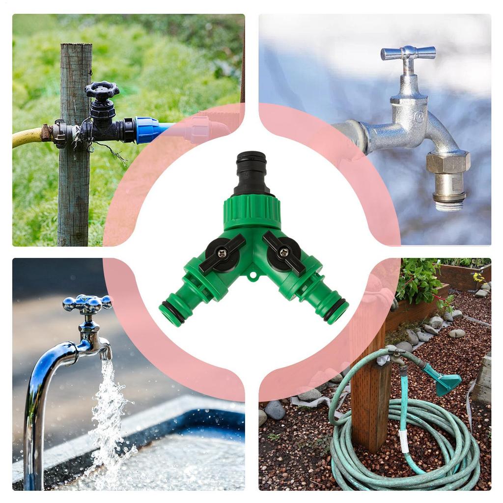 Gartenschlauchverteiler Y-förmiger Schlauchverbinder Wasserhahnadapter Zum Befüllen von Pools Deckreinigung Gartenbewässerung Hofpflege