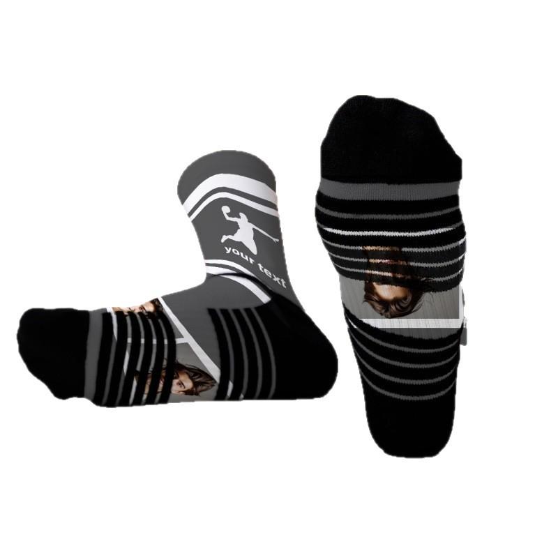 Exclusive DIY Face and Christmas Print Socks – Digital 360° Polyester Design