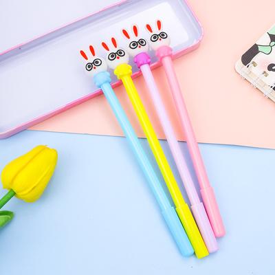 4Pcs Wholesale Creative Stationery Cartoon Neutral Pen Office and Learning Writing Supplies Back To School