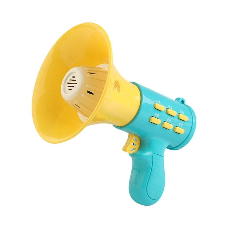 

Childrens Amplifier Speaker With Built In Recorder Lightweight Design Easy Operation For Creative Play Ages 3+ синий