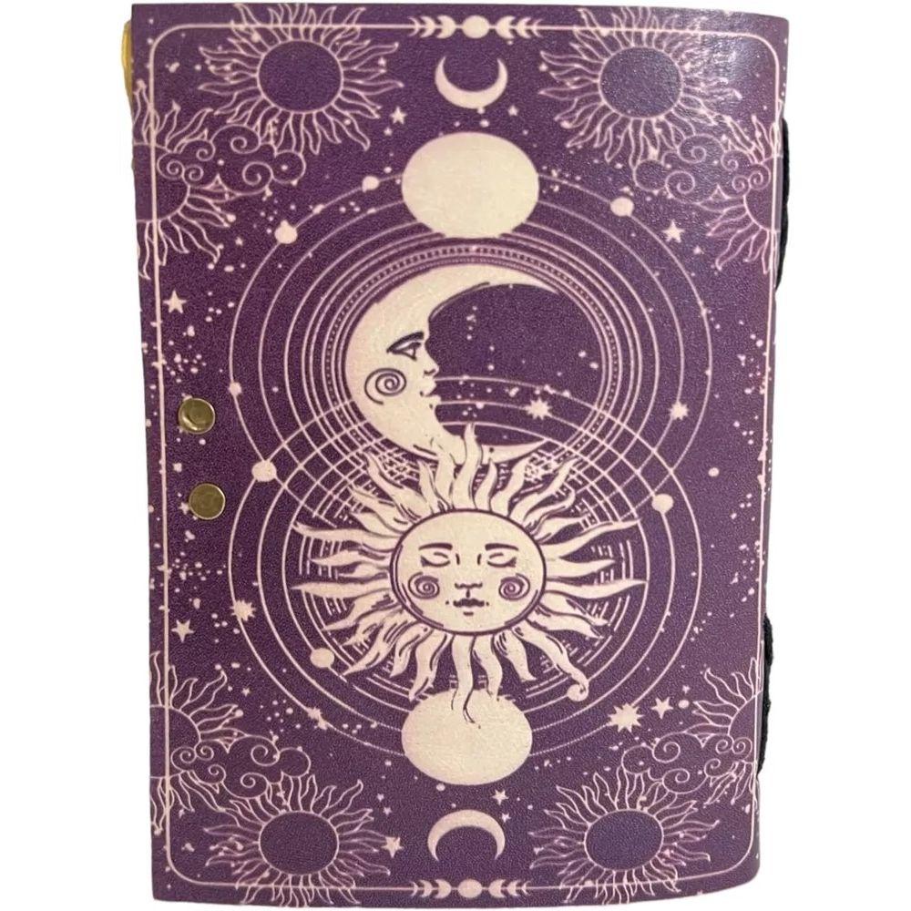 Blank Spell Book of Shadows Journal with Lock Clasp Vintage Handmade Leather