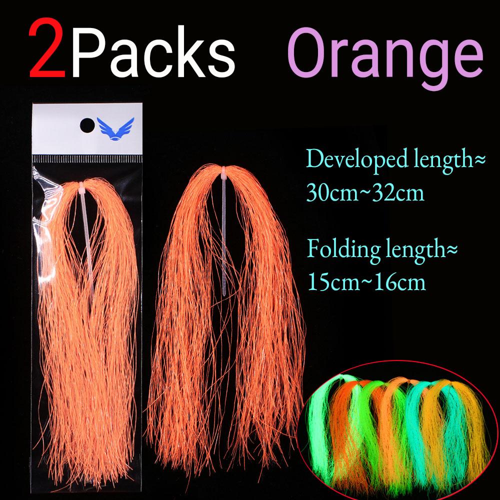 Două Pachete Diferite Material Sclipitor Luminos pentru Jiguri, Monturi Sabiki, Cârlige Asist, Streamer, Corp Nimfă Midge, Aripă, Picioare, Coadă