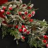 Christmas Teardrop Swag Front Door Wreath Farmhouse Xmas Garland Artificial for Wall Home