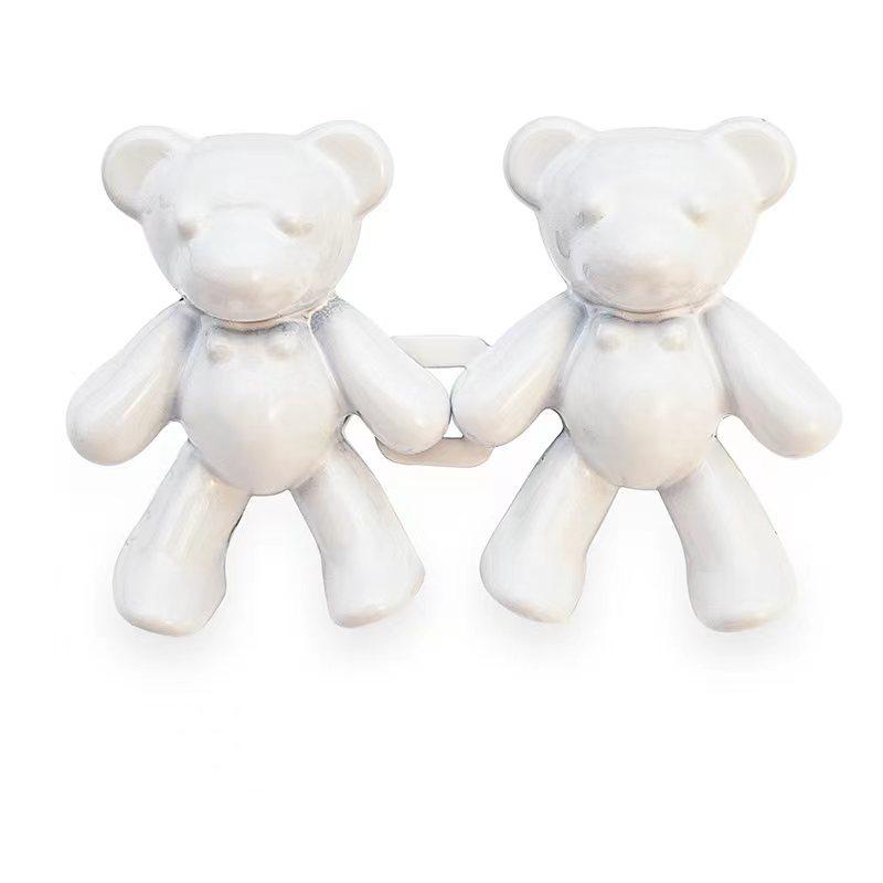 Adjustable Bear Waist Buckle Skirt Decor