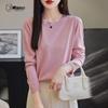 Zhenxu Women's Lyocell Silk Wool Blend Knit Sweater