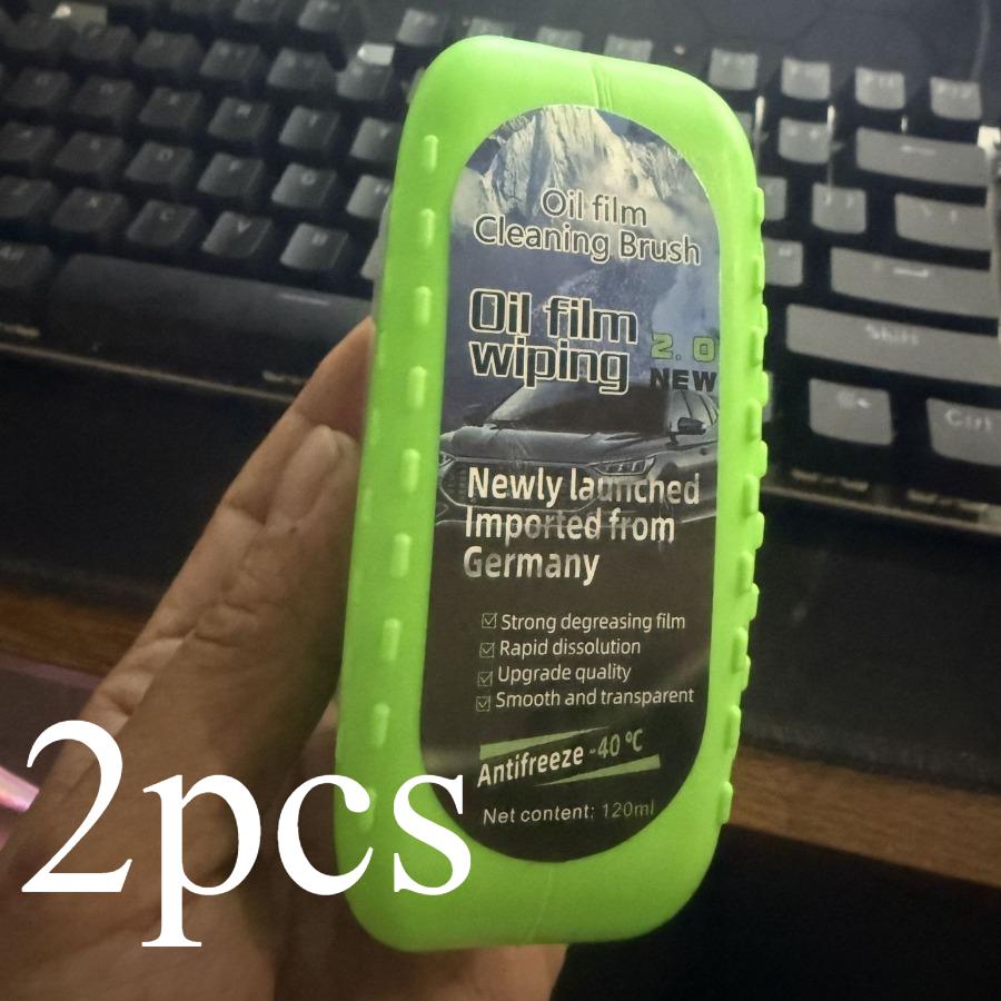 Upgrade Car Glass Oil Film Remover Brush For Windshield Leakproof Cover Brush Auto Car Oil Film Cleaning Brush Window Polishing