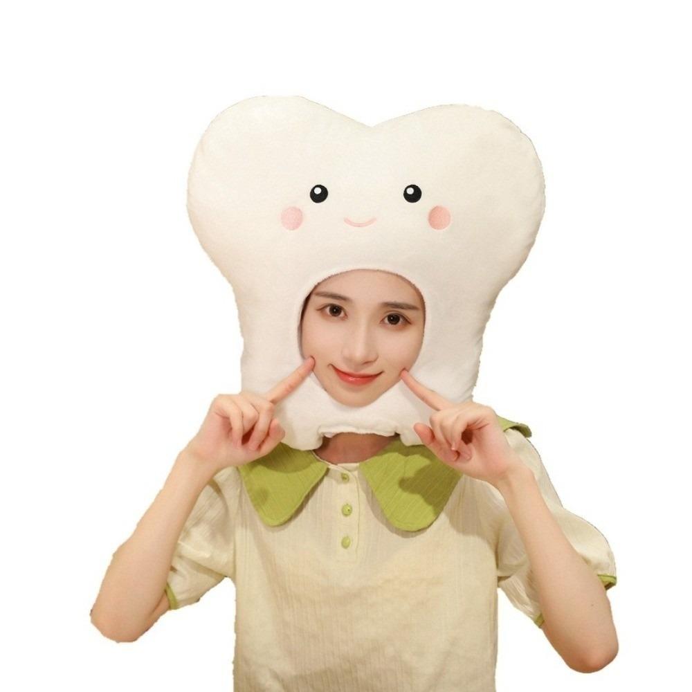 Funny Tooth Hood Hat Animal Theme Dress Up Hat Headgear Plush Animal Hat Christmas