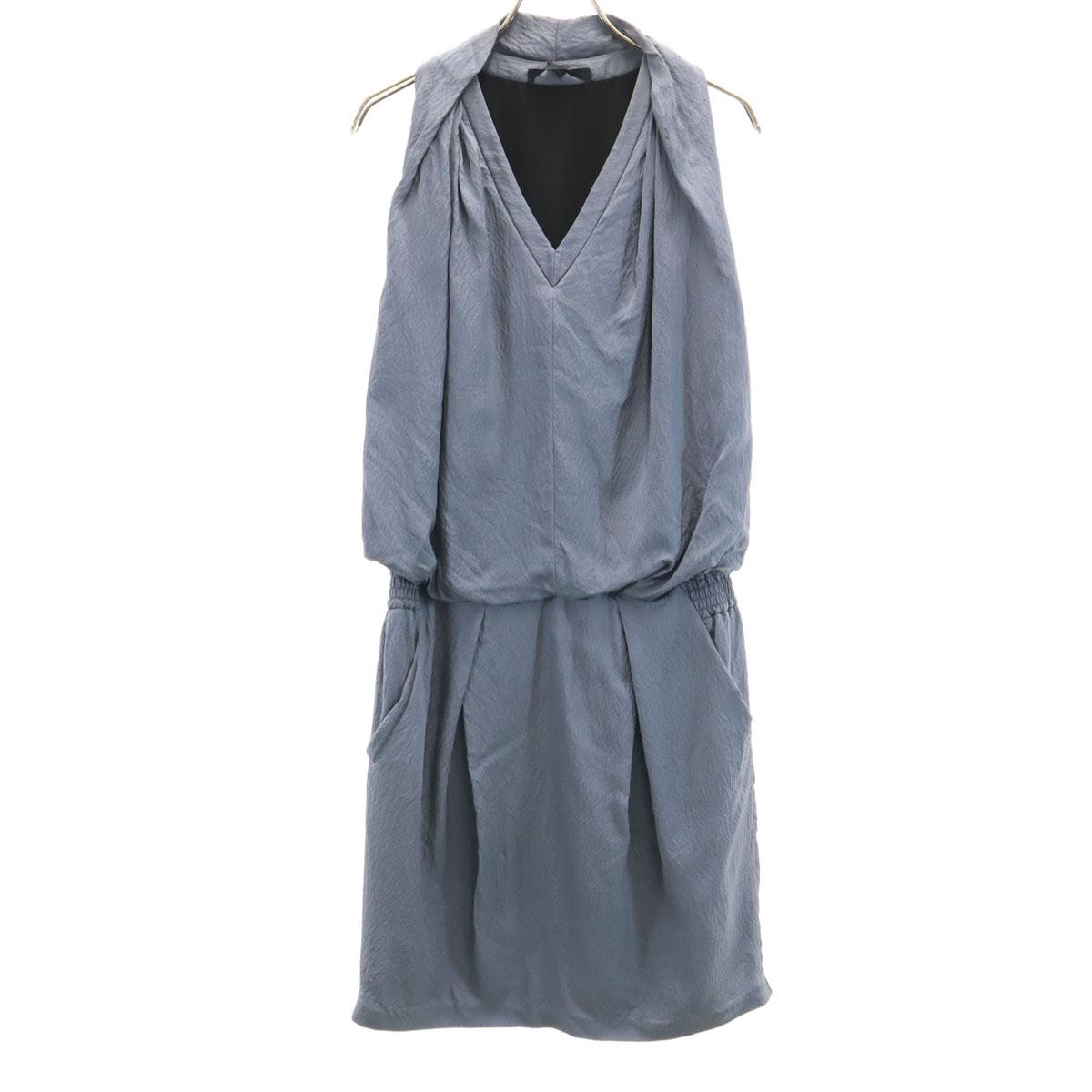 

Александр Вонг Мини-платье без рукавов 4 Темно-серый Женский Б/у