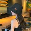 Summer Women Bucket Hat Solid Color Fisherman Cap for Female Panama Korean Foldable Wide Brim Cotton Sunscreen Hats