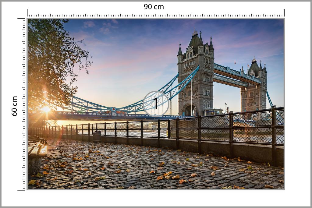 Photomural London Tower Bridge  Structural Vinyl 90x60