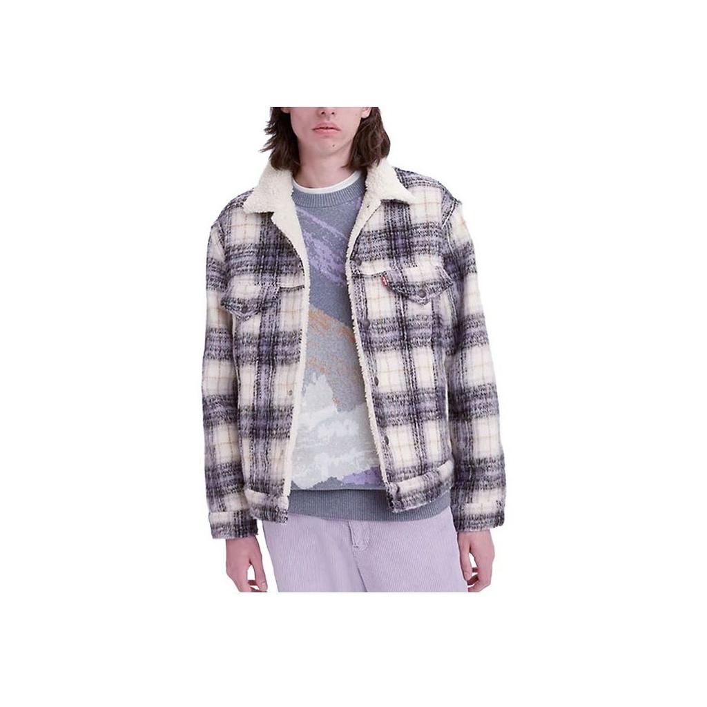 Levis SS23 Plaid Print Full Print Lapel Single-Breasted Long Sleeve Jacket Men Jackets Multi-Color 79129-0024