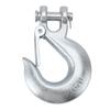 3Celsius8 Inch   Chain Hook 18000lb Load Capacity Alloy Steel Zinc Clevis Slip Hook with     for Trailer Truck Agricultural Equipment