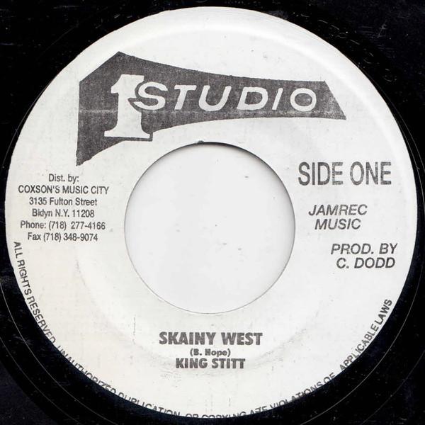 

7inch Record KING STITT / JEFFRY BROWN - Skainy West NONE Studio One US Reggae, Ska & Dub Used
