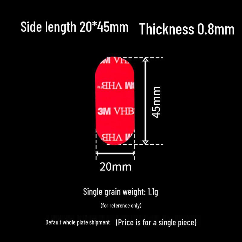 Xinda Feng Trace-Free Nano Double-Sided Tape for Car Ornaments - High Viscosity, Transparent PET